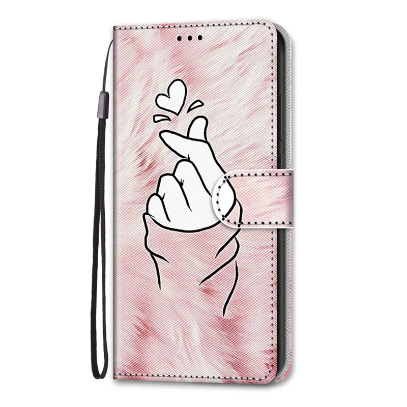 silicone cover with s pen Fashion Funny Painted Flip Cover For Samsung Galaxy A7 A6 A8 A9 2018 A5 2017 A3 2016 A9s Card Slot Wallet Leather Phone Case kawaii phone case samsung Cases For Samsung