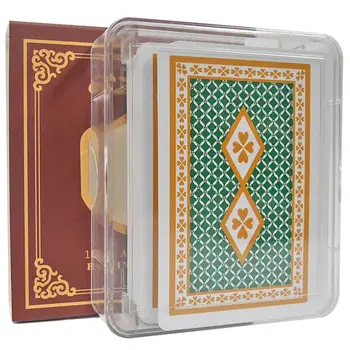 

GYT Matting Top Plastic PVC Playing Cards Poker Cards - Waterproof Double-sided Grinding Plastic Box Gift Collection