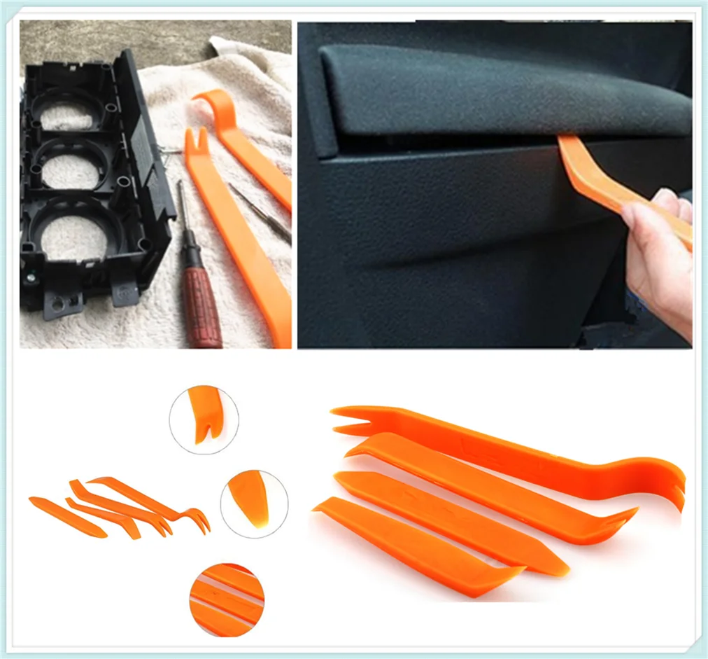 4Pcs car auto audio door clip panel removal tool accessories for Ford Five FG F-350 F-250 E-Series Interceptor Airstream | Автомобили и