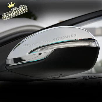 

For Hyundai Elantra Avante 2016 2017 ABS Chrome Door Side Rear View Mirror sticker Cover Trim Car Styling accessories 2pcs