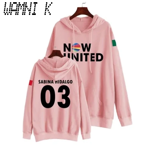 Новые корейские модные толстовки с надписью Now United свитшоты для мужчин и женщин