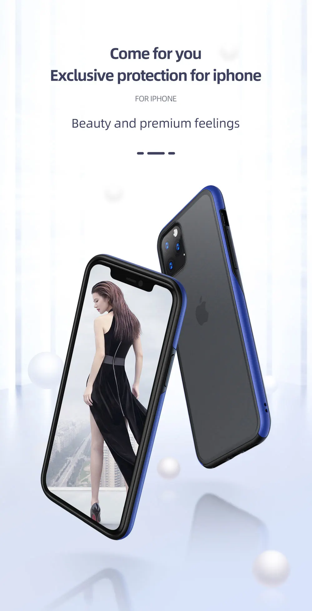 Чехол для iPhone 11 Pro Max, высококачественный защитный чехол для телефона из поликарбоната+ ТПУ серии Mingrun для iPhone 11
