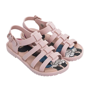 

2020 New Melissa Women Shoes Roma Women Flat Sandals Brand Melissa Shoes Bow Women Jelly Sandals Female Jelly Shoes