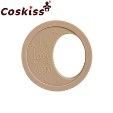 Coskiss – anneau de dentition en Silicone, qualité alimentaire, DIY, chaîne de sucette, accessoires dessin animé, bébé, rongeur, molaire, Mini, lune 