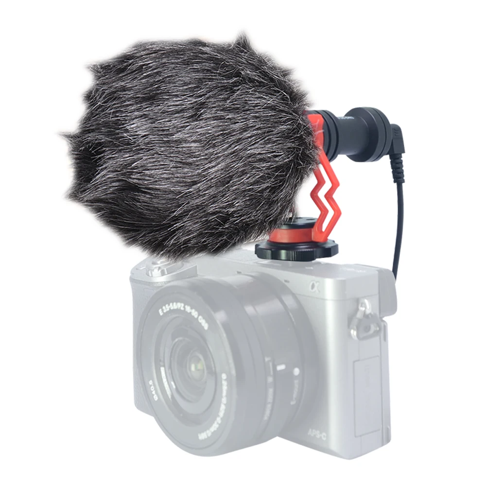 Mcoplus VM-D02 Camera Video Microphone for Xiaomi Huawei iPhone Android Mobile phone Canon Nikon Sony Camcorder and | Электроника