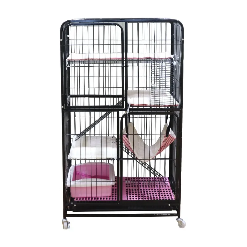 Клетка для домашних животных, кошек, вилла, комната для больших размеров, свободное пространство, двухслойная трехслойная клетка для кошек, домик для кошек, гнездо для кошек