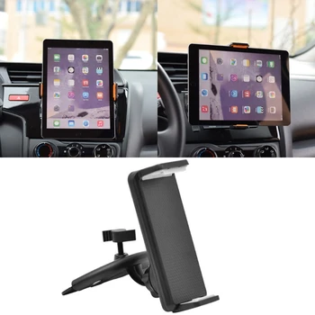 

360 Rotation Car CD Slot Mount Holder Stand For 4-11 inch Smart Phone Tablet PC