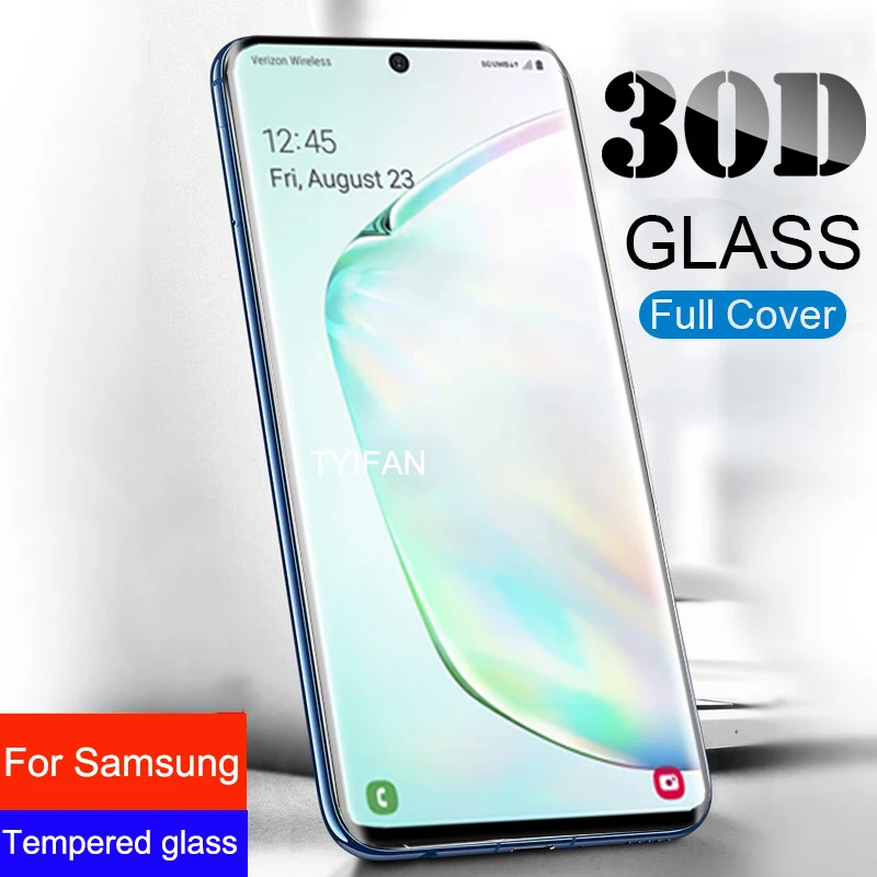 Закаленное стекло для samsung Note 10 Plus Pro Защитная пленка для экрана Glas на Galaxy Note10 Not10 безопасность Tremp 3d изогнутая