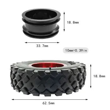 

Metal Wheel Rim with Rubber Tire for WPL C14 C24 B14 B24 B16 B36 Six Drive RC Car Spare Parts