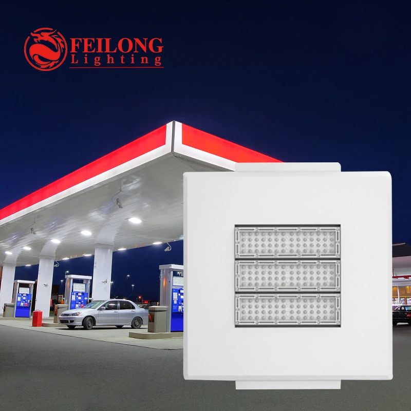

Nice appearance enery-saving white aluminum body 150w led gas canopy station light