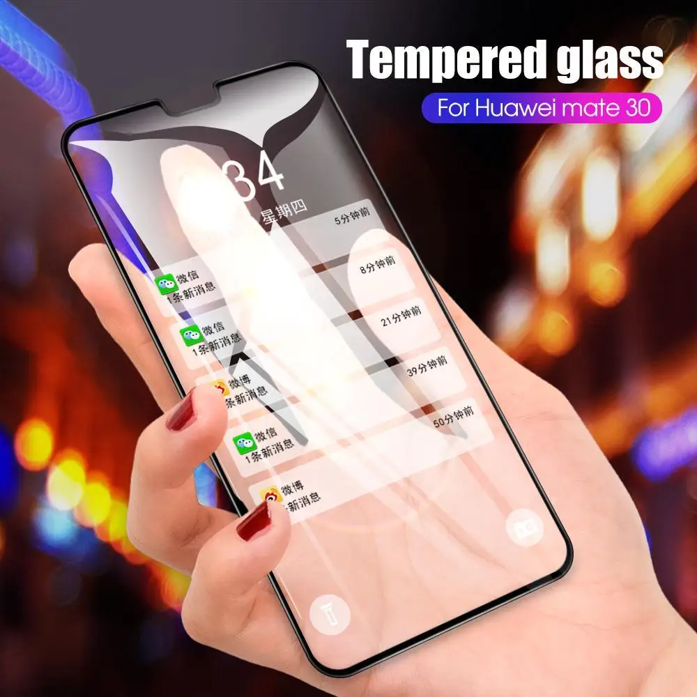 Полное покрытие закаленное стекло для huawei mate 30 20 10 Lite Pro Защита экрана защитная