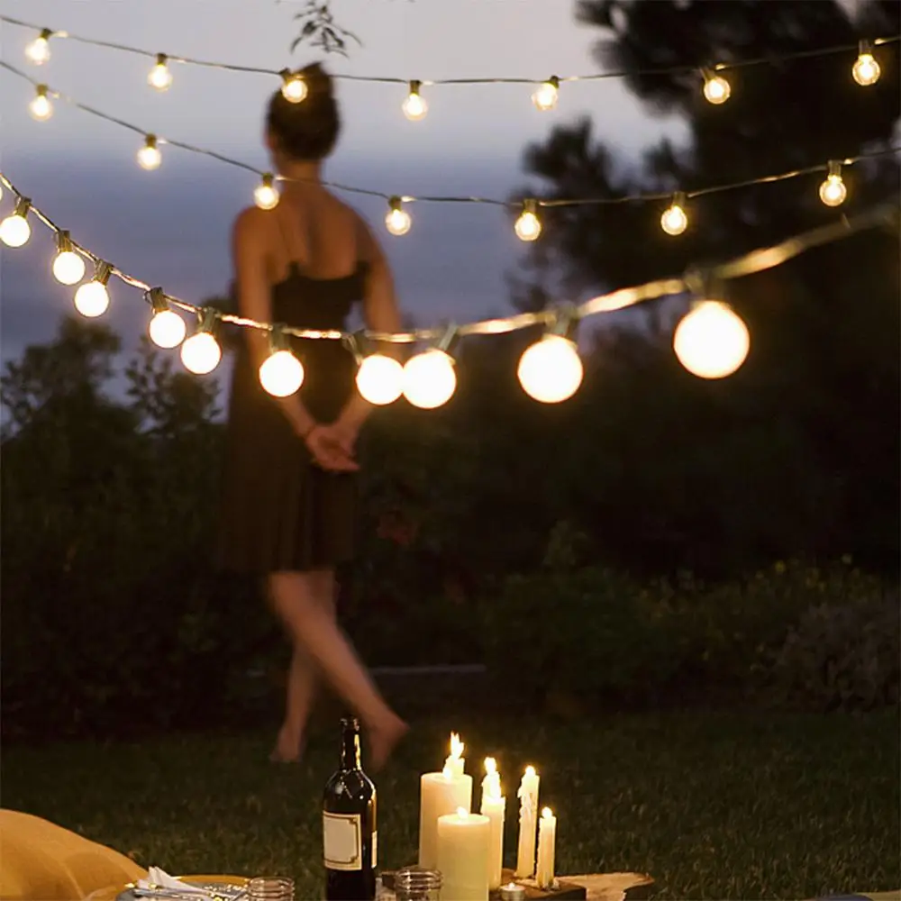 

Led Street Light Outdoor 10/20 LEDs Globe Bulbs String Light for Garden Christmas Festive Fairy lights Decoration 220V EU Plug