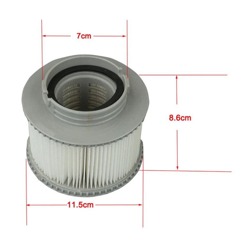 

8pcs Universal Filter Elements ABS Kit For Hot Tub Spas Inflatable Swimming Pool