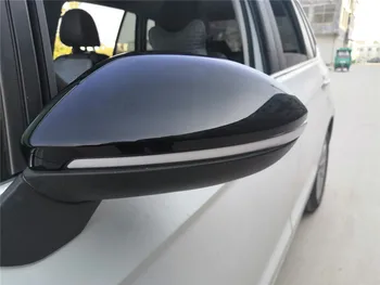 

1 Pair Rearview Mirror Cover Side Wing Rear View Mirror Case Covers For VW Golf MK7 7.5 GTD R GTI