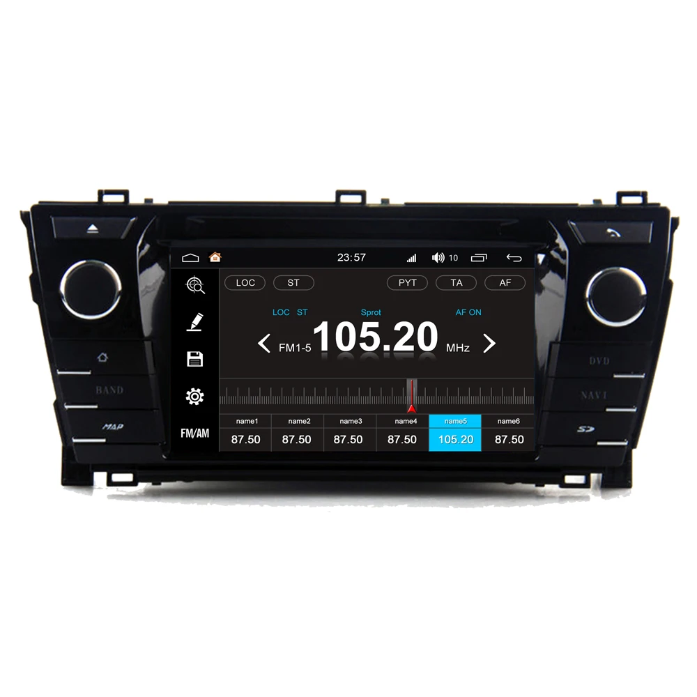 Для Toyota Corolla 2013 2014 2015 Android 8 0 Автомобильный мультимедийный плеер Радио DVD GPS