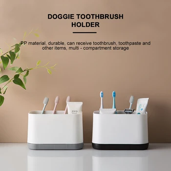 

Multifunctional Toothbrush Toothpaste Stand Holder Bathroom Storage Rack Toothbrush Holder Box Organizer