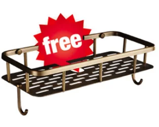 Bad zubehёr Antike Messing Sammlung, Handtuch Ring, Papier Halter, Wc Pinsel, Mantel Haken, bad Rack, Seifenschale, Wasserhahn - Цвет: Многоцветный