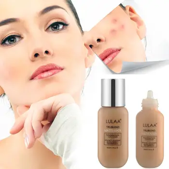 

LULAA Brand Soft Matte Concealer Face Primer Base Makeup Oil Control Concealer Natural Brighten Concealer Liquid Base Makeup