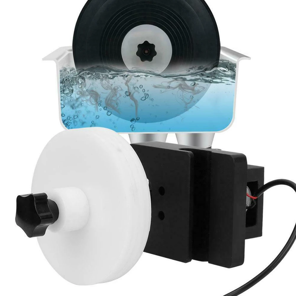 

For Cleaning Machine Disc Album Holder Ultrasonic Home Durable Vinyl Record Cleaner Rack Rotating Bracket Steel Adjustable Power