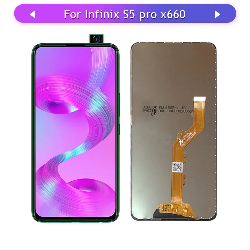 Для Infinix S5 Pro X660 экран ЖК-дисплея в сборе полный комплект стеклянный дигитайзер
