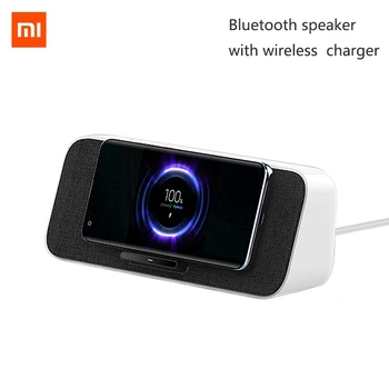 

Xiaomi 30W bluetooth 5.0 Speaker Fast Qi Wireless Charging NFC Dual Bass Speaker for iPhone 11 for Xiaomi 9/10 Pro For Sam S10