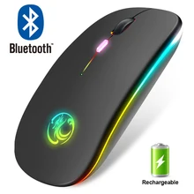 Беспроводная мышь Bluetooth RGB перезаряжаемая компьютерная