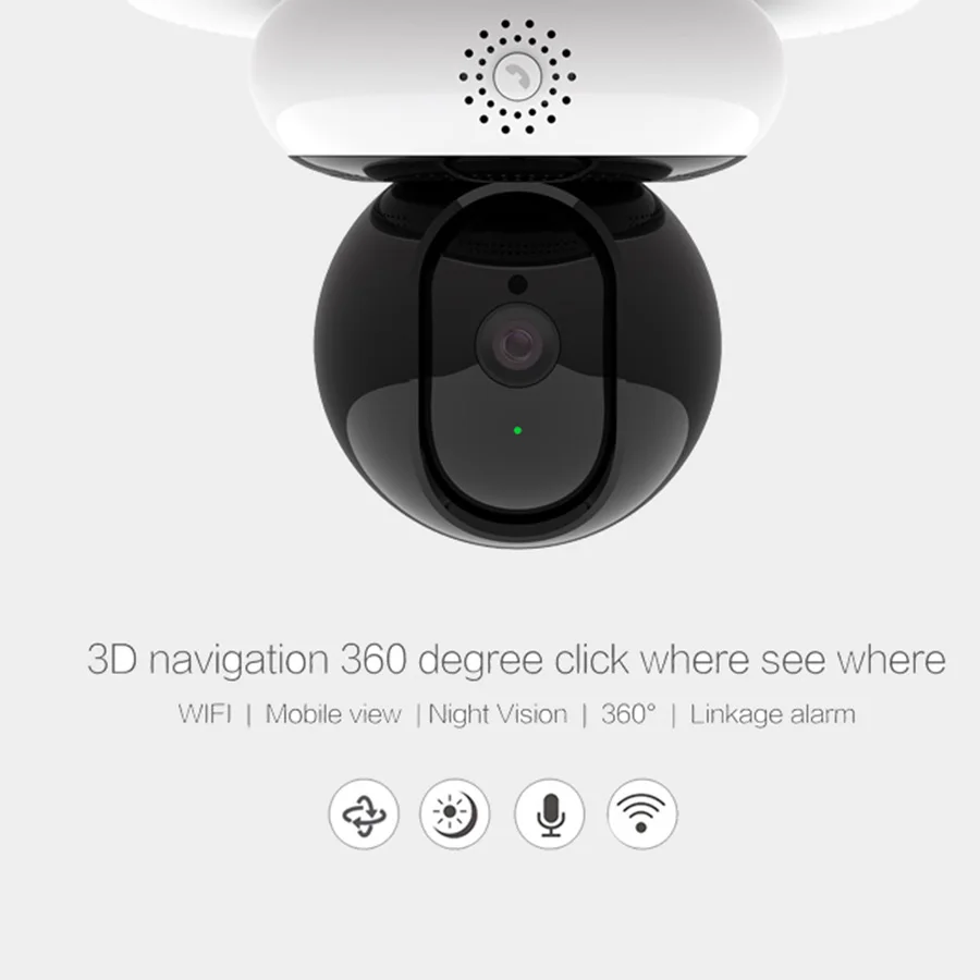 IP камера HD Wi Fi беспроводная с углом обзора 360 градусов|Камеры видеонаблюдения| |
