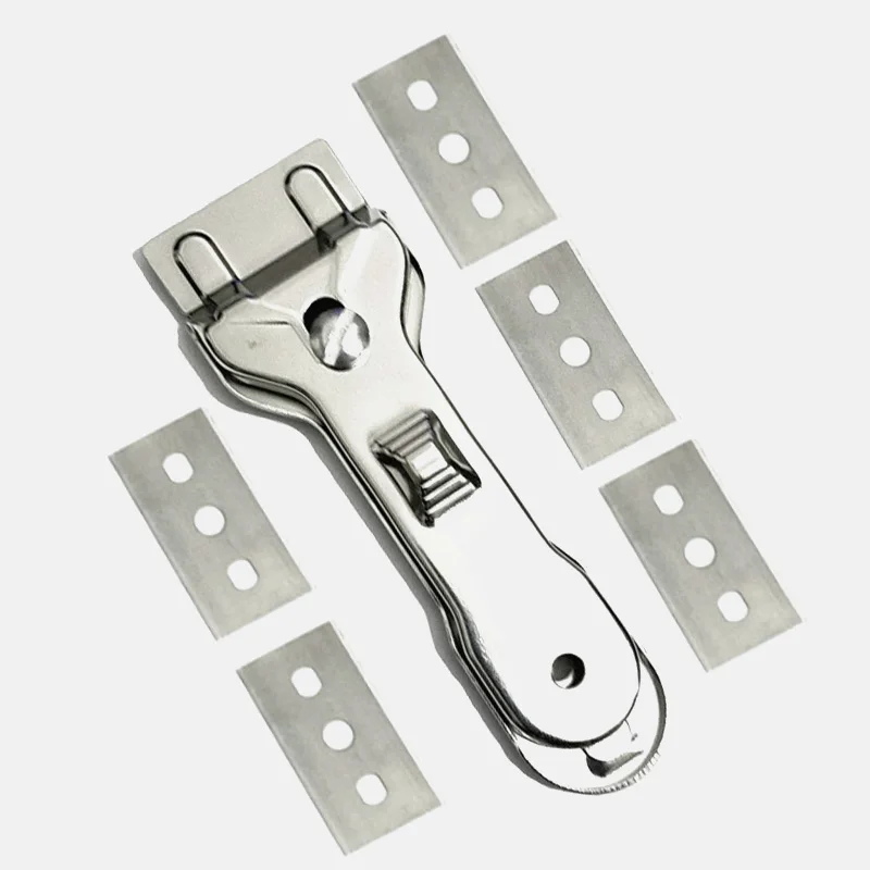 Kitchen Cleaning Tool 1PC Multifunction Cleaner Hob Scraper Remover With 5pcs Blade For Kichen Cleaning Oven Glass Ceramic Cooker Tools Utility Knife