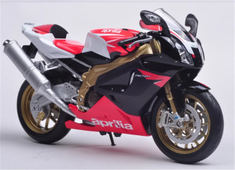 Коллекция 1:10 масштаб RSV 1000R мотоцикл пересечение улицы литья под давлением сплав гоночная модель мотоцикл дисплей для детей и взрослых - Цвет: Red