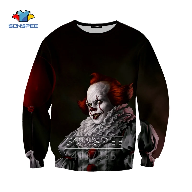 SONSPEE Stephen King's It balloon Harajuku/футболка с 3d принтом для мальчиков и девочек-подростков/толстовка/толстовки/шорты Детская одежда X220 - Цвет: 2