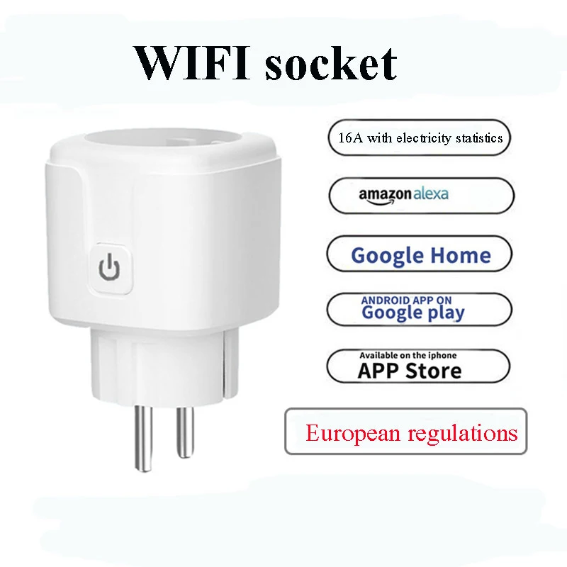 Умная розетка с Wi Fi 16 А монитором питания|Модули для умного дома| |