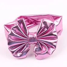 Детская бронзовая металлическая расцветка большой бант детская лента для волос аксессуары для волос Европа и Америка новые продукты головной убор