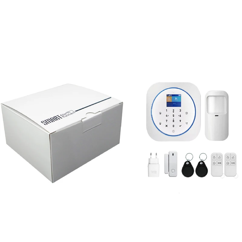  Smart WIFI GSM Home Security Alarm System with Touch Keyboard & Wireless IP Video Camera & Tuya Ale