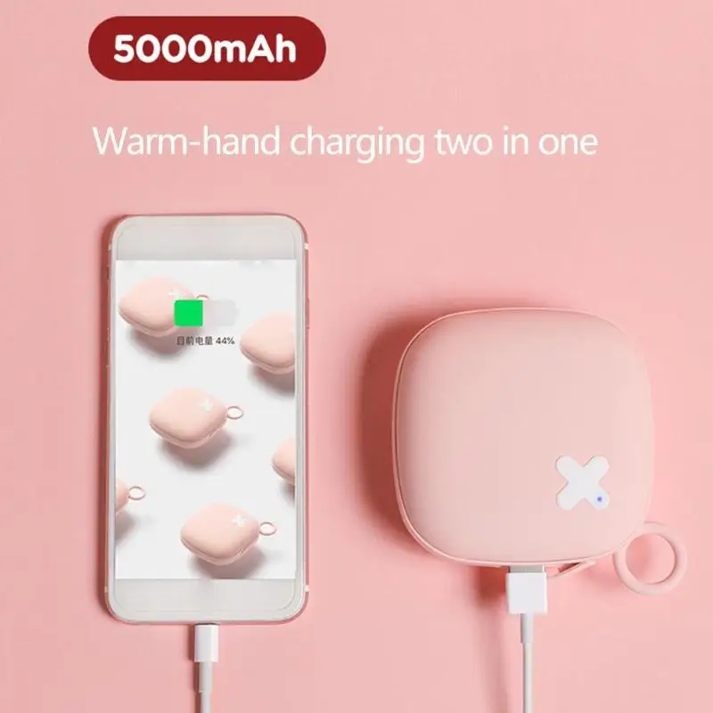 5000mAh 5 V/2A USB Перезаряжаемые Мини Путешествия креативная пара теплых зимних грелка для рук Портативный OX мобильный Мощность банка