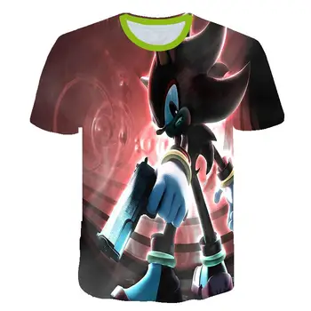 

Sonic The Hedgehog T Shirt Boys Clothing Sonic Tshirt Kids Children Clothes Boy Summer T Shirt Cartoon Shirt Teenager Girls Tops