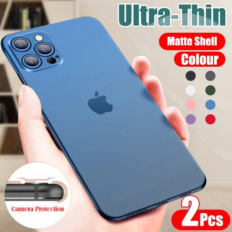 Ультратонкий полипропиленовый чехол для iphone 12 mini 11 Pro Max X XR XS матовый телефона SE 2020