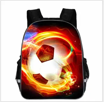 

Cool 3D Ice Soccerly Ball Printing School Bags for Boys Cute Kindergarten Kids Quality Backpacks Children's School Bag