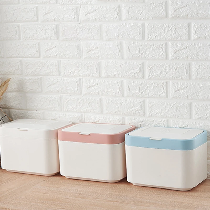 

7.5KG Large Kitchen Rice Storage Box Grain Container Plastic Flour Rice Boxes Dust-Proof Kitchen Organizer Pink