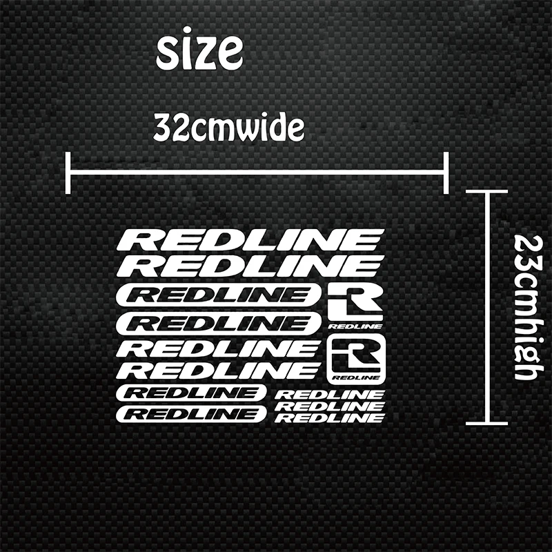 Modern For Redline  Bicycle Frame Stickers  Road bike Mountain Bike MTB DH XC Cycling Rack Decal Vinyl Sticker Racing Bike  (1)