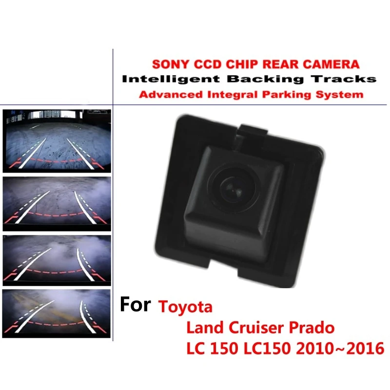 

for Toyota Land Cruiser Prado LC150 2010~2016 CCD Intelligent Dynamic Trajectory Rear View Reverse Backup Tracks Camera Night