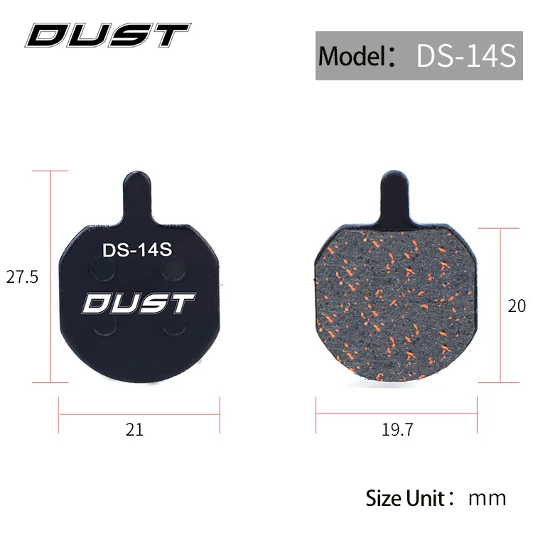 DS-14S 1 pair Рикс дисковые велосипедные тормозные колодки MTB дорожный велосипед полу металлический диск тормозные колодки для Shimano Deore XT SLX-отточить Sram Avid BB5/7 MX2 - Цвет: DS-14S 1 pair