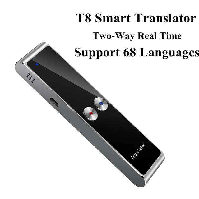 Traductor de voz T8, 40 idiomas, traductor instantáneo, Mini