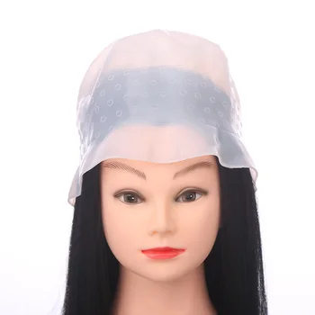 

1 pc Silicone Durable Soft Hair Styling Tools Hair Dye Hat with Needle for Home