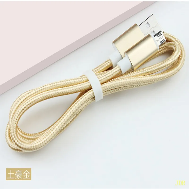 GOLD Micro Usb кабель для android-устройств Быстрая зарядка USB кабели зарядная станция синхронизации данных кабель мобильного телефона для samsung A7 S7 для Xiaomi - Color: GOLD