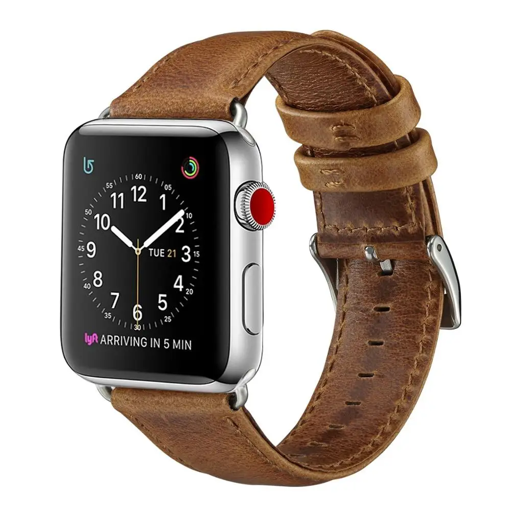 Кожаный ремешок для apple watch, ремешок 42 мм, 38 мм, версия apple watch 4 44 мм 40 мм, ремешок для наручных часов iwatch, belt5/4/3/2/1
