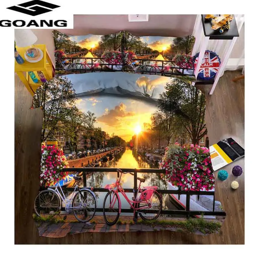 Высококачественное постельное белье GOANG комплект с пододеяльником 200x200 и