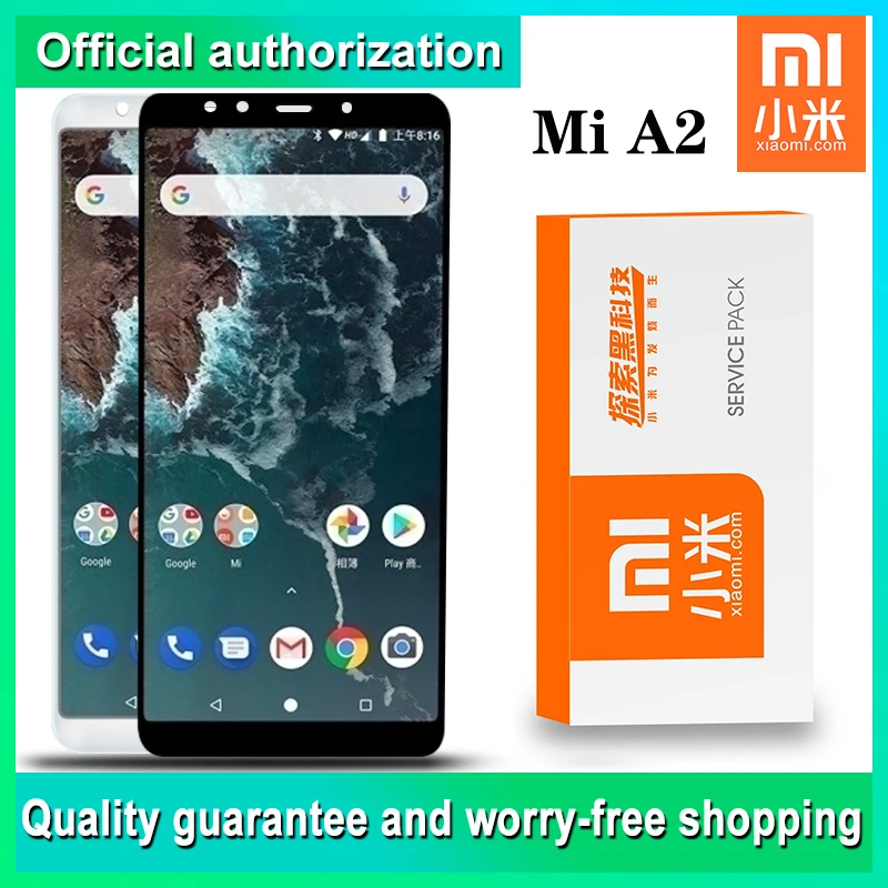 5,99 ''дисплей Замена для Xiaomi mi A2 mi A2 Global lcd кодирующий преобразователь сенсорного экрана в сборе с сервисным пакетом