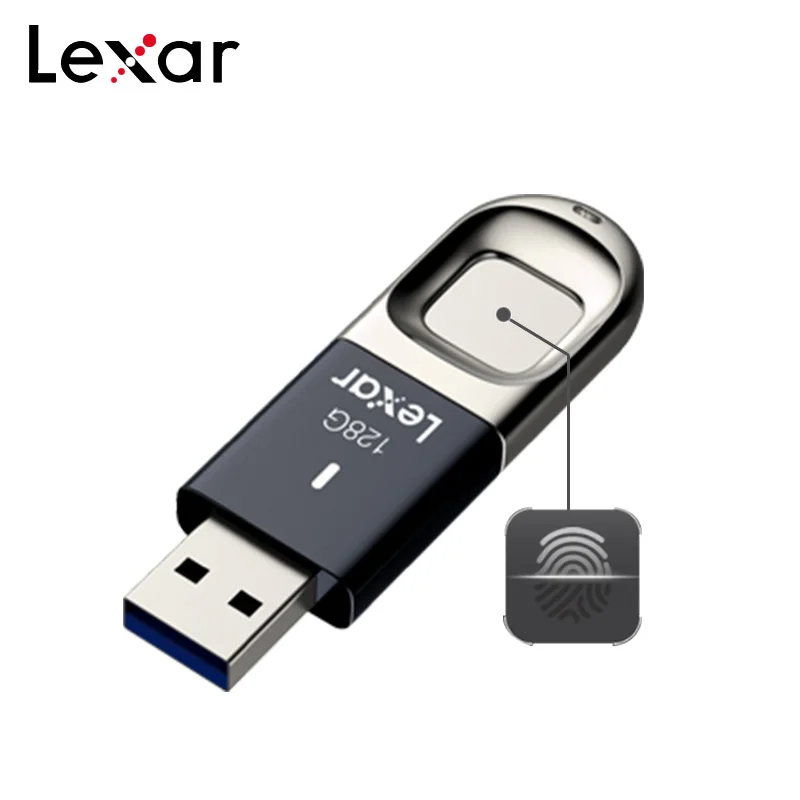 Lexar Jumpdrive F35 флеш-накопитель USB 3,0 256 ГБ 128 Гб 64 ГБ 32 ГБ металлическая карта памяти с распознаванием отпечатков пальцев 256 бит-AES u-диск