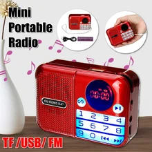 Портативный fm-радио 70-108MHZ выключение памяти цифровой дисплей TF карта USB музыкальный плеер динамик