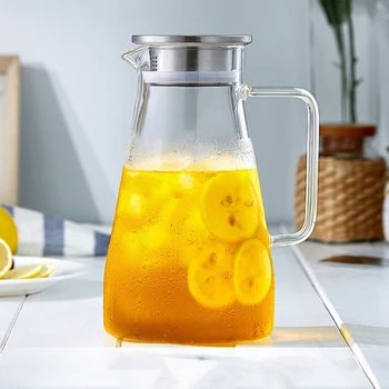 

Kettle Glass Teapot High Quality Kitchen Utensils 1800 Ml Cookware High Temperature Explosion-Proof Large Capacity Boiling Water